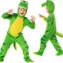 Morph - Green Dinosaur Costume Kids, Kids Dinosaurs Halloween costumes, Toddler Dinosaur Costume (4-6 Years)