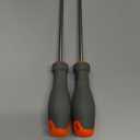 2 Pack Magnetic Screwdriver Set, Slotted and Phillips Screwdriver 6 Inch, Non Slip Cushion Grip Screw Driver Kits include Magnetizer, for Home Repair and Industrial Use