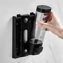 2-Chamber Soap Dispensers Wall Mount,400ml Bathroom Shower Dispenser,Press Manually Lotion Shower Soap Dispenser Use for Home,Bath,Kitchen,Hotels,Apartment,Restaurants(Black)