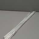 Generic White Aluminum Drapery Curtain Wand Pull Rod w/Swivel Snap & Handle White (6 Pack - 48""), Silver