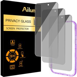 Ailun 3 Pack for iPhone 17 Pro Max Privacy Screen Protector [6.9 inch] with installation frame, Anti Spy Private Tempered Glass Anti-Scratch Case Friendly