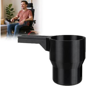 Cup Holder for Permobil Wheelchair | Compatible with Unittrack System | Secure Drink Carrier for 40oz Tumblers, Water Bottles & Travel Mugs | Easy Install | Spill-Resistant Design for Stable Movement