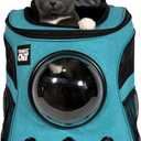 Fat Cat Backpack Carrier - Airline Approved Cat Carrier with Space Capsule Bubble for for Small Cats, Kitten - Premium Aqua Cat Carrier Backpack for Outdoor, Travel, Hiking, Pet Supplies