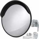 24-inch Convex Safety Mirror, Outdoor Traffic Mirror for Driveway Blind Spots, Wide Angle Security Mirror for Business Indoor, Street Warehouse and Road Mirror with Wall Mount Bracket