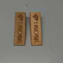 Hodor Door Stopper Natural Beech Wood Anti Slip Rubber Wedge GoT Compatible with Every Surface 2 Pack Gift Engraved Merchandise Gag