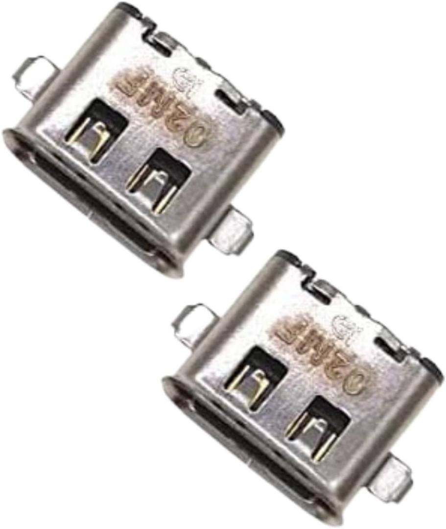 2 x Replacement Type-C USB Charging Port DC Power Jack for Lenovo Thinkpad Laptop T480 T485 T580 A480 A485 L480 L580 L590