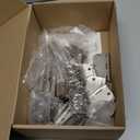 30 Pack Rounded Satin Door Hinges Brushed Nickel 3.5 Inch Interior 3 1/2 Inch 5/8" Radius Corners Iron Bifold Silver Residential Bed Room Hinge for Doors Hardware Controls House Decor Accessories