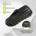 Men's Orthopedic Diabetic Extra Wide Walking Loafers: Lightweight Adjustable Fit Plantar Fasciitis Hammer Toes Tennis Shoes, Comfortable Casual Arch Support Outside Leather Dress Shoes Black Size 9