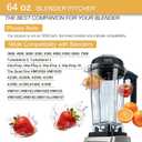 Blender Pitcher 64oz Replacement Container Compatible with Vitamix 5200, 5300, 6300, 7500, E310, VM0197, VM0101, VM0100, VM0103 Classic & Explorian Series