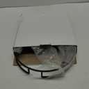 Home Details Rounded Mirrored Vanity Tray | Dimensions : 12.99" L x 12.99" W x 2.05" H | Glass Base | Great for Cosmetics | Jewelry | Toiletries | Decorative Organizer | Matte Black (13")