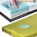 GAIALOOP 3 Inch Memory Foam Camping Mattress, Dual Layer Thick Sleeping Camp Pad for Car Tent Cot, Roll-Up Portable Glamping Floor Bed for Guests Sleepover, Twin: 75*38*3"