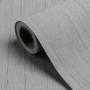 Grey Grasscloth Peel and Stick Wallpaper 15.7" X 120" Textured Self-Adhesive Contact Paper Linen Grasscloth Removable Wallpaper for Cabinets Counter Top Liners (Gray)