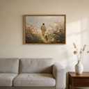 Jesus Leaves the 99 Sheep Wall Art Framed, Christian Canvas Wall Decor Picture Jesus and Lamb Painting The Lost Sheep Artwork for Living Room Bedroom Church Prayer Home Decoration(16x24in)