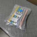 Chuya 12ct Hollow Teether Tube, Silicone Tubes Baby Teether Toys,Chew Straws Toy for 3-12 Months Babies Molars,Teething Relief,BPA Free/Freezable,Dishwasher Safe,Easy to Clean set of 2