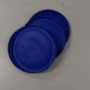 Replacement Lids Fits Pyrex 2-Cup Glass Food Storage Container Bowls, 5-Inch Plastic Round Lids Covers for Pyrex 7200-PC, Airtight & Leakproof (4-Pack, Blue)