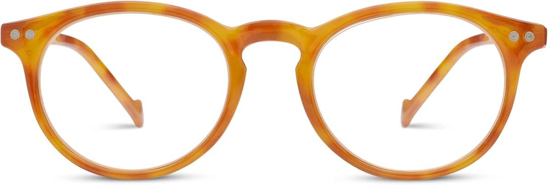 Peepers by PeeperSpecs Brain Trust Round Reading Glasses (Honey Tortoise)