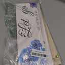 Joyhawk 4 Pieces Blue Flower Wall Decor For Bedroom, Accept-Let go-Have faith-Believe Wooden Inspirational Wall Art Decorations for Living Room Bathroom,Rustic Wooden Farmhouse Home Decor, 12 x 4 Inch