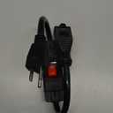 Outdoor Extension Cords with Switch Waterproof Switch 3 Prong Extension Cord with Inline Cord Switch, Heavy Duty Extension Cord 125v/250v Black Sjtw Extension Cord(1.5 Ft)