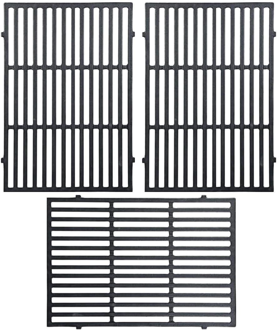 SafBbcue Grill Grates for Weber Genesis II 600 Series Grills 66096 Cast Iron Cooking Grates Replacement Parts for Weber Genesis II E 610 S-610 Genesis II LX E-640 S-640 63010001 Grill Grid Grate