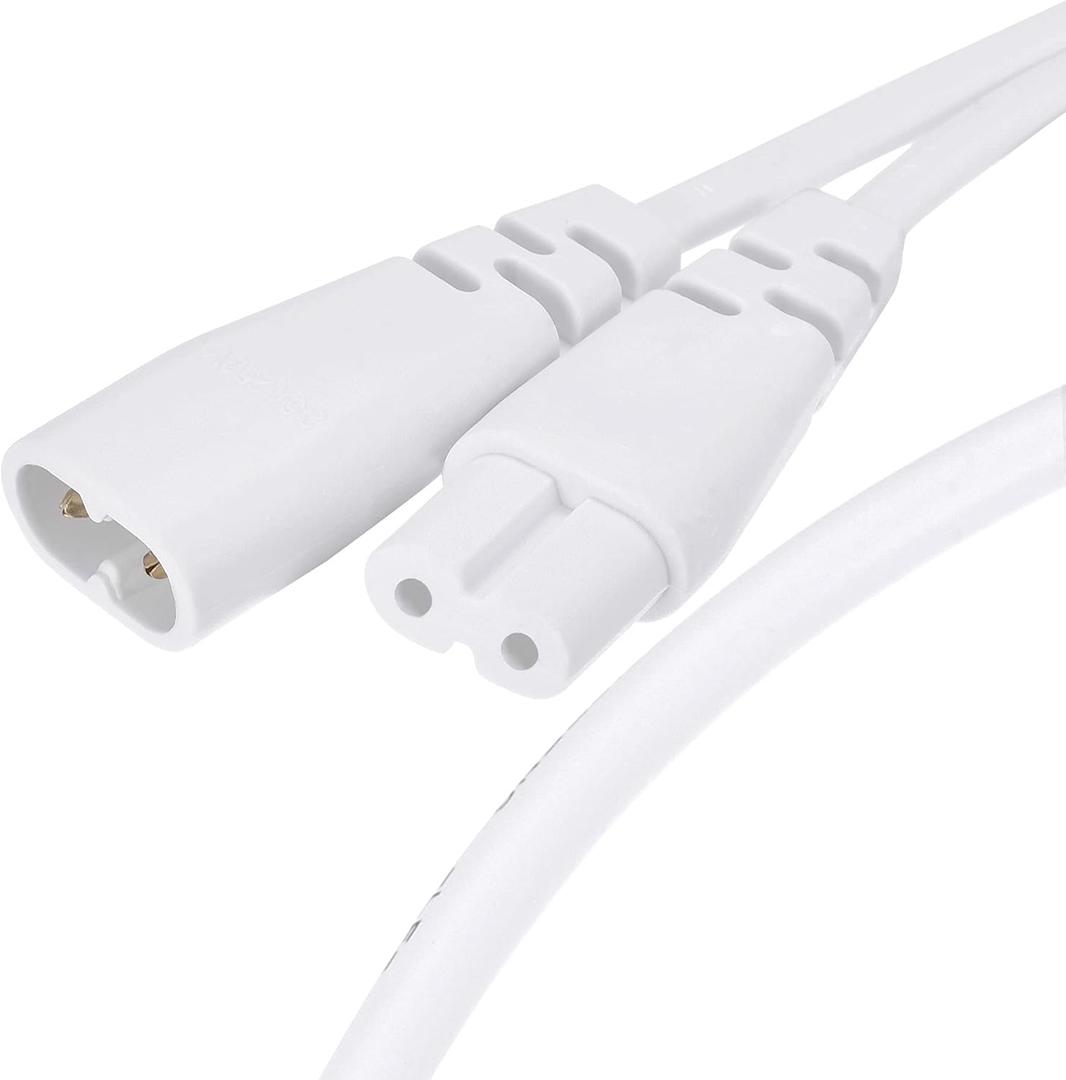 MECCANIXITY T5 LED Tube Connector Cable 2 Pin 30CM Male to Female Extension Cord for LED Integrated Light Tube, Pack of 10