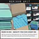 3" x 4" Foam Abrasive 220-240 Finish Sanding Pads - Fits Surfprep, Uneeda Ekasand, & Mirka - 1/2" Thick Soft Foam Hook & Loop Sandpaper Pads for 3x4 Sanders - Made in USA - 10 Per Box