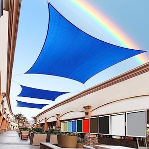 Royal Shade 10' x 20' Blue Rectangle Sun Shade Sail Canopy Outdoor Patio Fabric Screen Awning RTAPR1020 - UPF50+ 95% UV Blockage, Heavy Duty, Water & Air Permeable (We Make Custom Size)