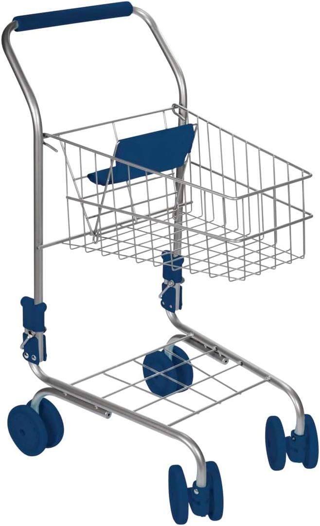 Toysmith, Miniature Grocery Shopping Cart, For Boys & Girls 3+ , Blue