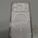 Miracase Magnetic for iPhone 17 Pro Case 6.3" [Compatible with MagSafe] Full-Body Phone Case with Built-in Glass Screen Protector & Camera Control, Drop Proof iPhone 17 Pro Cover, Clear Glitter