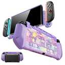 Mumba for Nintendo Switch 2 Case [Blade Series] [Dock Friendly] [Military-Grade Protection] Switch 2 Grip Protective Cover Shell, Quick-Release Joy-Con, Accessories for Switch 2 Controllers (Purple)