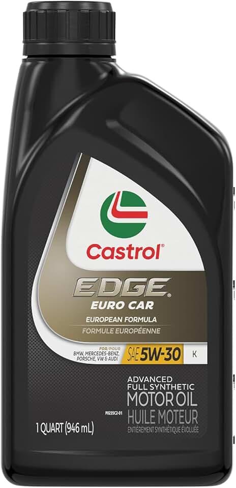 Castrol EDGE Euro 5W-30 K Advanced Full Synthetic Motor Oil, 1 Quart, Pack of 4