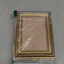 upsimples 5x7 Picture Frame with Real Glass, Ornate Vintage 5 x 7 Photo Frames for Wall Decor or Tabletop Display, Gold, 2 Pack