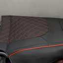 Huidasource 2019-2024 Ranger Seat Covers, Breathable Faux Leather Seat Covers Protector, Seat Cushion Custom Fit for Ford Ranger XL, XLT, Lariat Mid-Size Pickup with 5 Seats (Full Set/Black&Red)