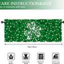 St Patricks Day Gifts Valances 54" W x 18" L - Irish Shamrocks Kitchen Curtains Valance for Windows Kitchen Decor Decorations