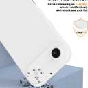 Compatible with iPhone Air Case, Shockproof Liquid Silicone Protective Phone Case with Soft Anti-Scratch Microfiber Lining Ultra Slim Drop Protection Phone Cover (White)