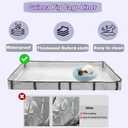 DZWLKJ Guinea Pig Cage Liner Tarp Bottom Waterproof and Washable Base Also for Rabbits, Bunny, Chinchesillas, Hedgehog, Ferrets and Other Small Animals(24x48 inches)