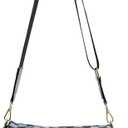 Checkered Crossbody Bag Nylon Bum Bags for Women Spacious Handbags Checkered Purse Fanny Packs with Shoulder Strap