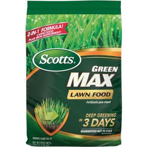 Scotts Green Max Lawn Food, Lawn Fertilizer Plus Iron Supplement for Greener Grass in 3 Days, 5,000 sq. ft., 16.67 lbs.