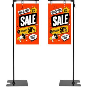 2 Pack Hanging Floor Poster Stand Sign Holder