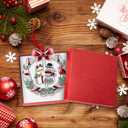 Christmas Ornament 2025 for Xmas Tree Decorations, 2025 Christmas Wreath Ornament with Rotatable Snowman for Holiday Decorative Keepsake Gift