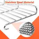 66045 Grill Warming Rack for Weber GS4 Genesis II E-410 S410, SE410 Grills & 400 Series Grills, Foldable Stainless Steel Warming Rack for Genesis 66045