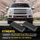 Front Bumper Guard Pads Compatible with Ford F-150 F150 2018-2020, Replace JL3Z17E810AB, Front Left Driver & Right Passenger Side Cap Inserts Bumper Cover, Black