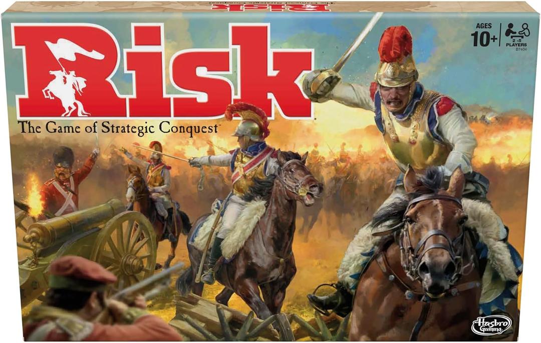 Risk Board Game, Strategy Games for 2-5 Players, Strategy Board Games for Teens, Adults, and Family, War Games, Ages 10 and Up (Original version)