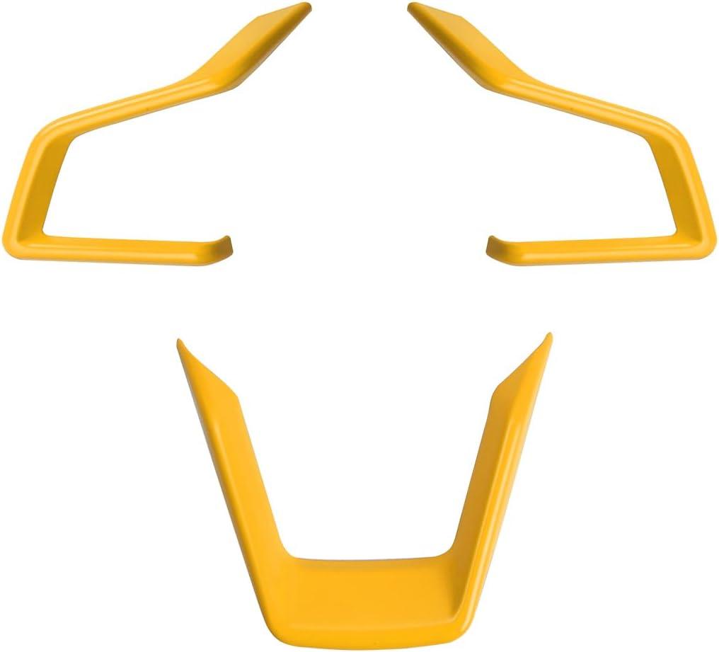 Auovo Center Console Steering Wheel Cover Trims for Subaru Crosstreck Outback Legacy Accessories 2018-2026 for Subaru Impreza 2017-2026/19-26 Forester/Ascent 2018-2026 (Yellow)