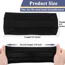 2 x Sports Headbands for Men,Running Headband Moisture Wicking Workout Headband,Running,Fitness,Cycling,Basketball,Football,Quick-Drying Unisex Hairband
