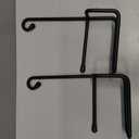 Vinyl Fence Hooks for Hanging, Heavy Duty Patio Hangers, Outdoor Fence Hangers for Hanging Flower Baskets, Wind Chimes, Planters, Bird Feeders, Lights, Lanterns - 2 Pack - Black Color