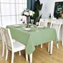 Grey Square Tablecloth Waterproof Stain Resistant Wrinkle Free Table Cloth 210GSM Polyester Wipeable Table Cover for Party, Banquet, Indoor and Outdoor use - Rectangle/Rectangular 60 x 60 inch