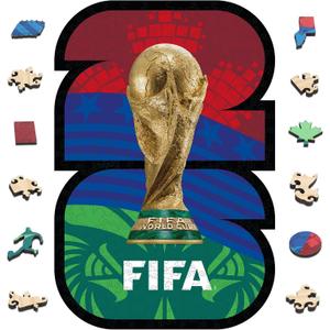 FIFA WorldCup2026 Wood Puzzle Collectible HostCountry Logo 300pcs DecorGift