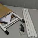 STORAGE MANIAC Expandable Shoe Rack, 8 Pairs Stackable Small Shoe Rack, Metal Adjustable Shoes Organizer for Closet, Entryway, Hallway, Garage, Front Door, Shoes Shelves, White 2 Tier