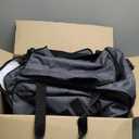 adidas Defender 5.0 Duffel, Durable Travel Gym Sports Bag for Men and Women (Twill Onix Grey/Black)