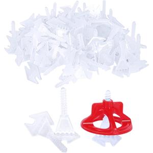 Pro-Grade 1/32" Tile Leveling System Clips 1000pcs - Dual-Purpose Leveler & Spacer for Ceramic & Stone Tiles | Lippage Prevention & Precision Gap Control | Effortless DIY Install(1000base, 1/32)